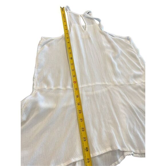 Hollister white Ruffle Hem mini Dress size S - Picture 2 of 8